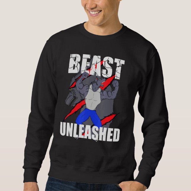 Sweatshirt Bête déchaînée (Devant)