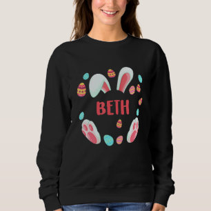 Sweatshirt Beth Pâques 2022 Idea Famille Enfant Garçon Fille 