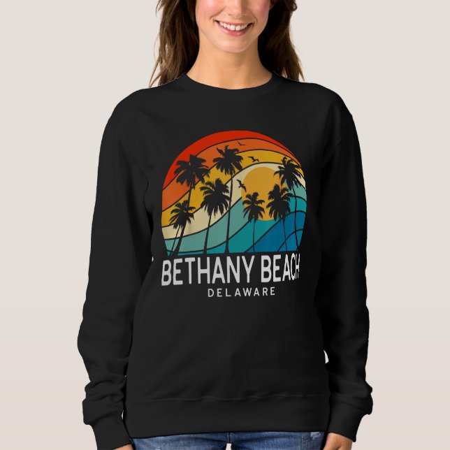 Sweatshirt Bethany Beach Delaware Palm Tree Tropical Beach So (Devant)