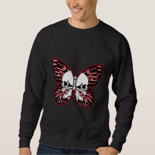 Sweatshirt Beurre de Grunge vintage en état de détresse Crâne