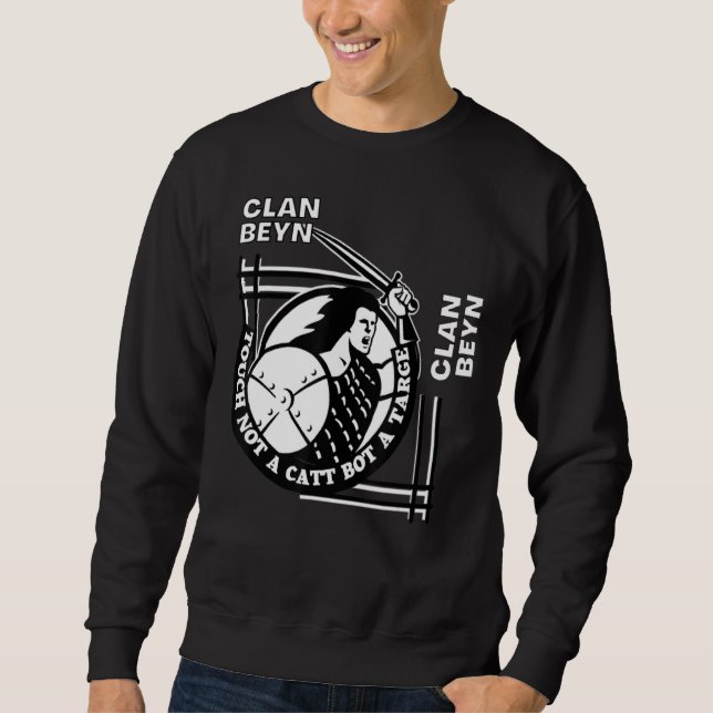 Sweatshirt Beyn Clan Gaelic Motto Swordsman (Devant)