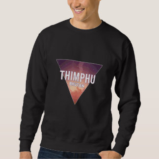 Sweatshirt Bhoutan Pays Avec Capitale Ou Ville Principale