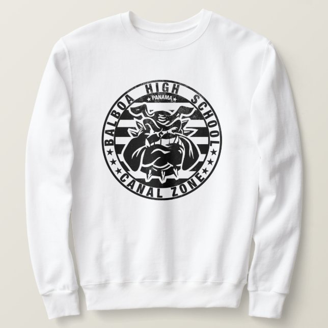 Sweatshirt BHS Bulldogs (patiné - noir) (Design devant)