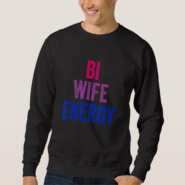 Sweatshirt Bi Femme Énergie Bisexual Pride Bisexual Drapeau L (Devant)