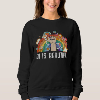 Sweatshirt Bi Is Beautiful Bisexual Rainbow Pride Bisexuality