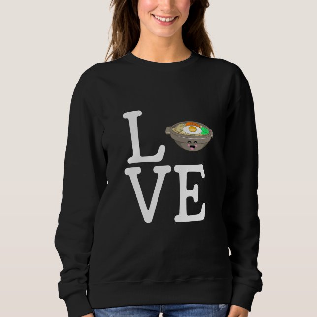 Sweatshirt Bibimbap Alimentation Bibimbap Sud-Coréen (Devant)