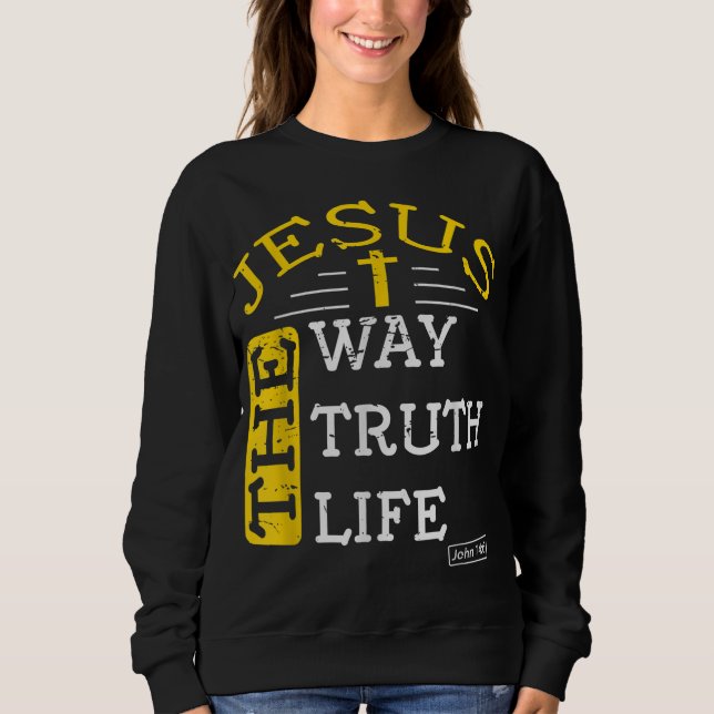 Sweatshirt Bible chrétienne religieuse Verse 146 Evangile bib (Devant)