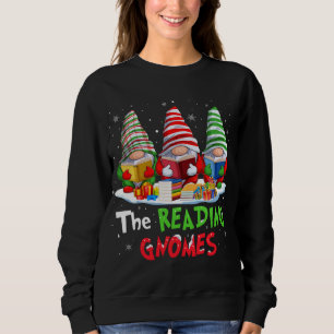 Sweatshirt Bibliothécaire Les Gnomes De Lecture Noël Drôle Po