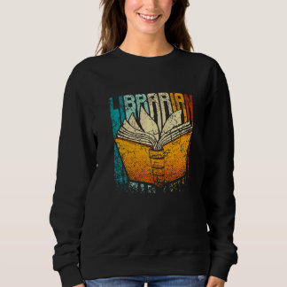 Sweatshirt Bibliothécaire rétro vintage