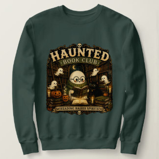 Sweatshirt Bibliothèque hantée Fantôme Lecture Livre Amour Ha