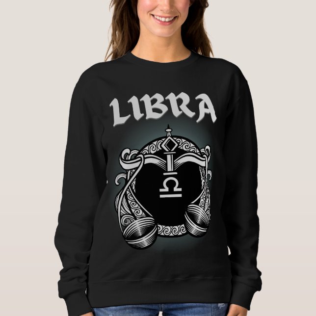 Sweatshirt Bibliothèque Zodiac de style médiéval (Devant)