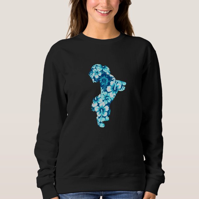 Sweatshirt Bichon Frise Aloha Chien Hawaïen 2 (Devant)