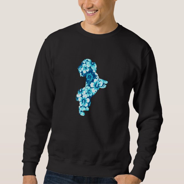 Sweatshirt Bichon Frise Aloha Chien Hawaïen 2 (Devant)