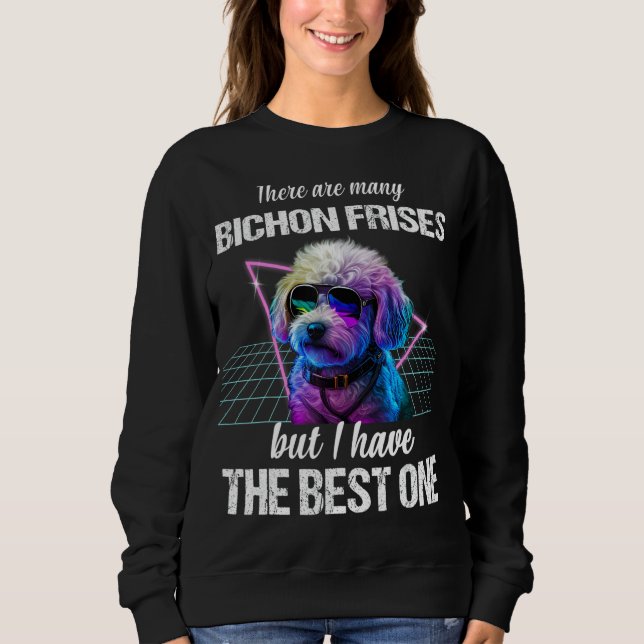 Sweatshirt Bichon Frise Chien Bichon Frises (Devant)