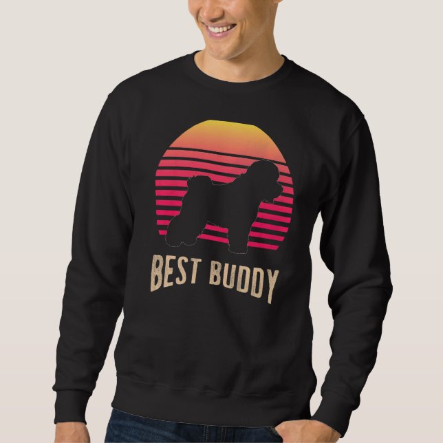 Sweatshirt Bichon Frisé Retro Premium (Devant)
