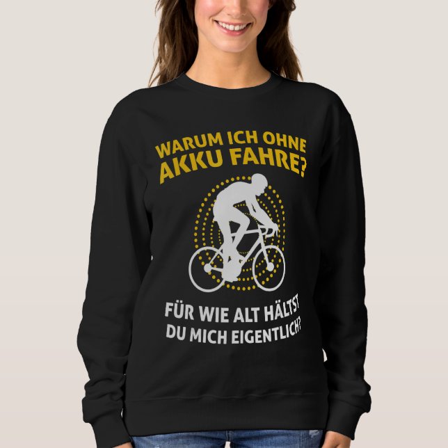 Sweatshirt Bicyclette sans batterie dit (Devant)