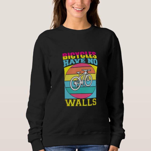 Sweatshirt Bicycling Biker Cyclist Athlete marathon Bicycle (Devant)