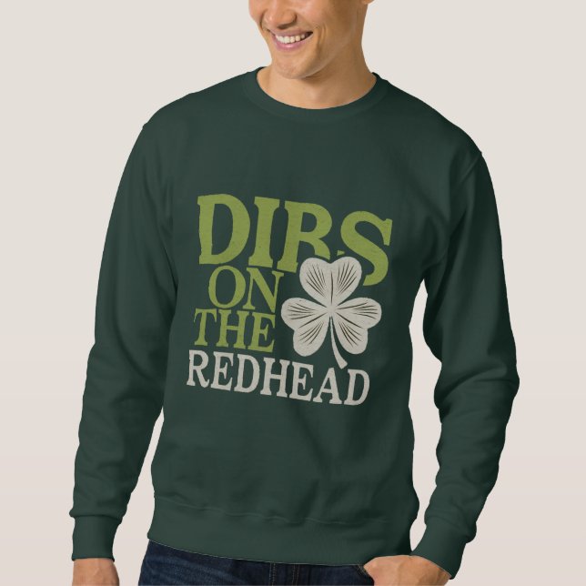 Sweatshirt Bidons irlandais offensifs sur le t-shirt rouge (Devant)