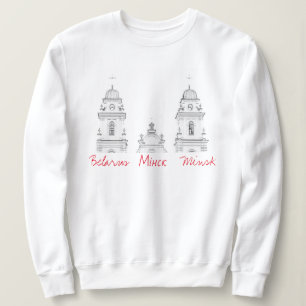 Sweatshirt Biélorussie Б е л р а у с Minsk de de Minsk à m