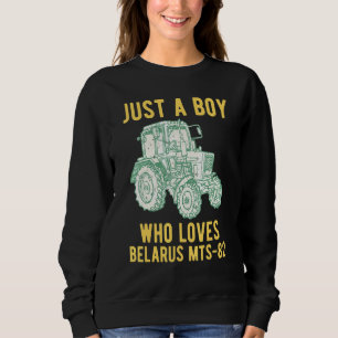 Sweatshirt Biélorussie Tracteur agricole