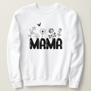 Sweatshirt Bienheureux Fleurs Mama