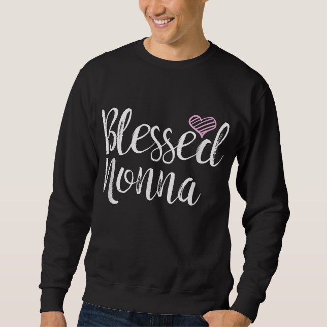Sweatshirt Bienheureux Nonna - cadeaux grand-mère (Devant)