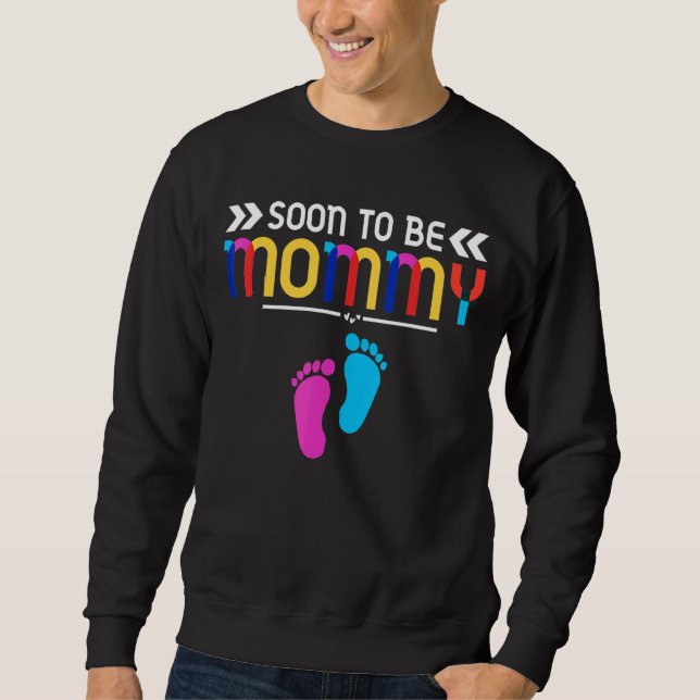 Sweatshirt Bientôt Être Maman 2022 Empreinte Cousin Enceinte  (Devant)