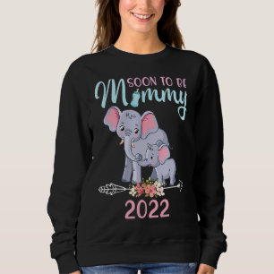 Sweatshirt Bientôt Être Maman Elephant Révélation De Sexe Pou