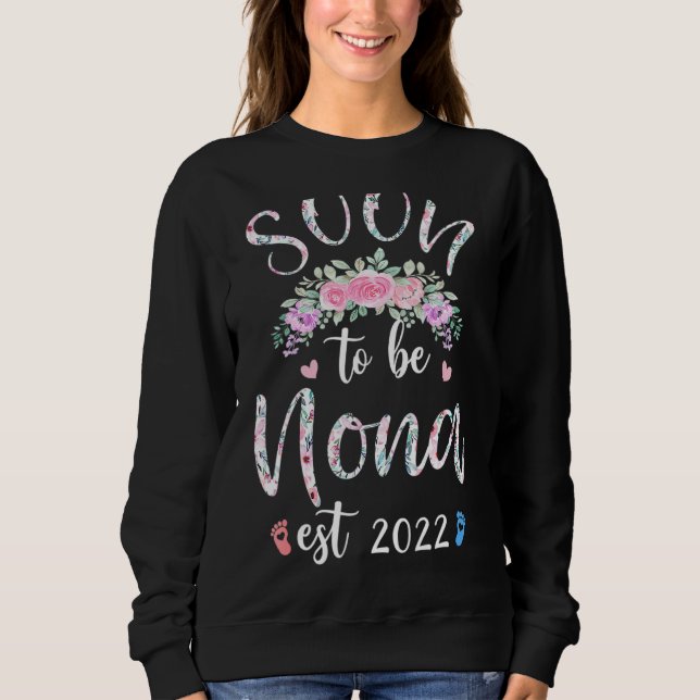 Sweatshirt Bientôt Être Nona Genre Révéler Fleur (Devant)