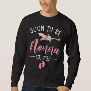 Sweatshirt Bientôt être Nonna 2022 Fête des Mères pour la Nou