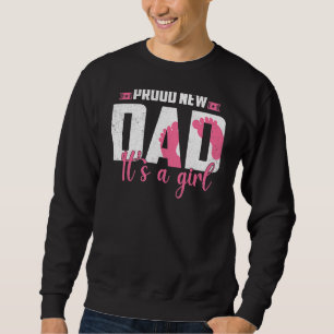 Sweatshirt Bientôt Être Un Papa D'Une Belle Bébée Fille Nouve