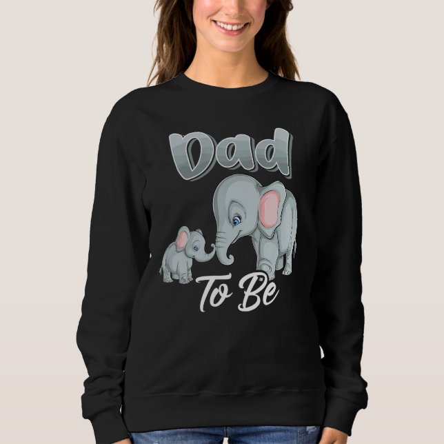 Sweatshirt Bientôt Papa Sera Éléphant Pour Le Sexe Baby showe (Devant)
