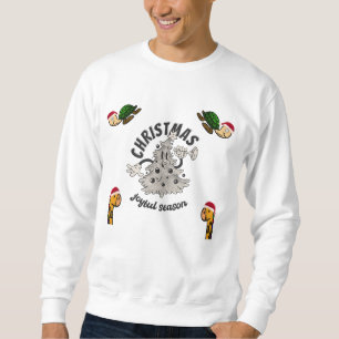 Sweatshirt Bienvenue heure de Noël rétro dessin animé