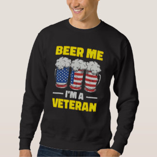 Sweatshirt Bière à moi je suis un vétain Jour des vétérans mi