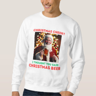 Sweatshirt Bière de Noël père Noël