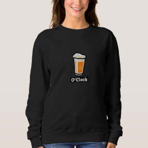 Sweatshirt Bière O'clock Heure Pour Un Verre Ou Une Pint Part