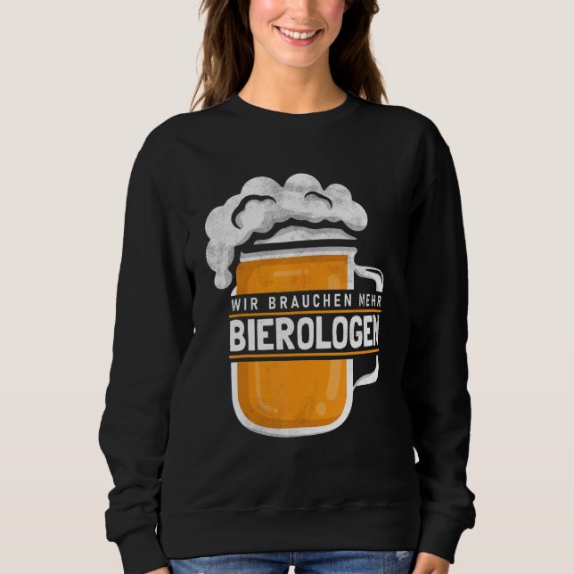 Sweatshirt Bière Ologiste Virologiste Parti Alcool (Devant)