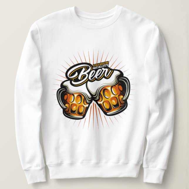 Sweatshirt Bière Premium (Design devant)