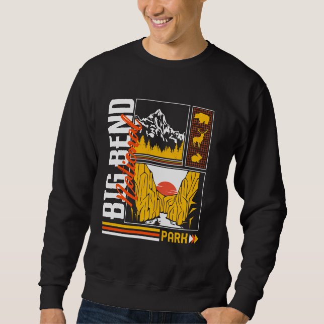 Sweatshirt Big Bend National Park Chisos Mountain Texas Hikin (Devant)
