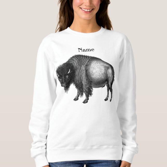 Sweatshirt Big Bison Buffalo Thunder-Cove (Devant)