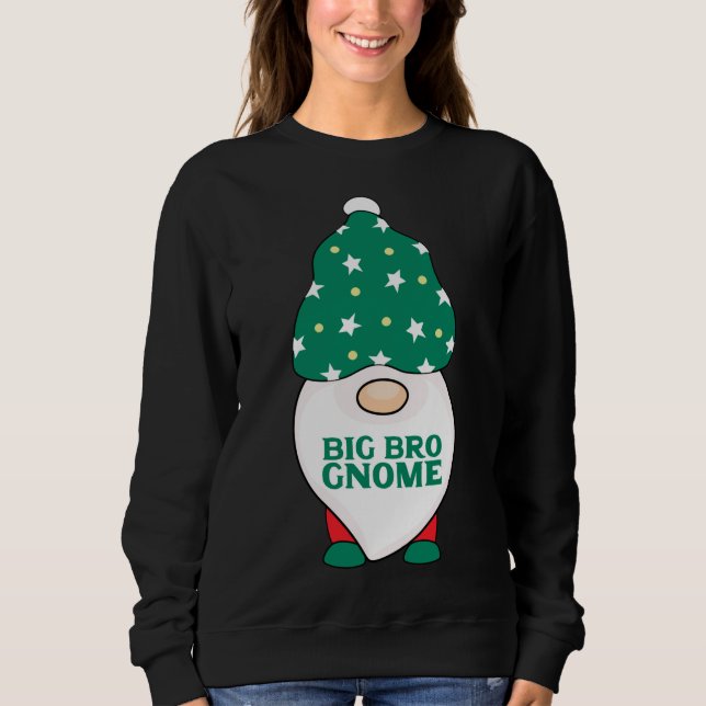 Sweatshirt Big Bro Gnome Brother Gnomes Correspondant Christm (Devant)