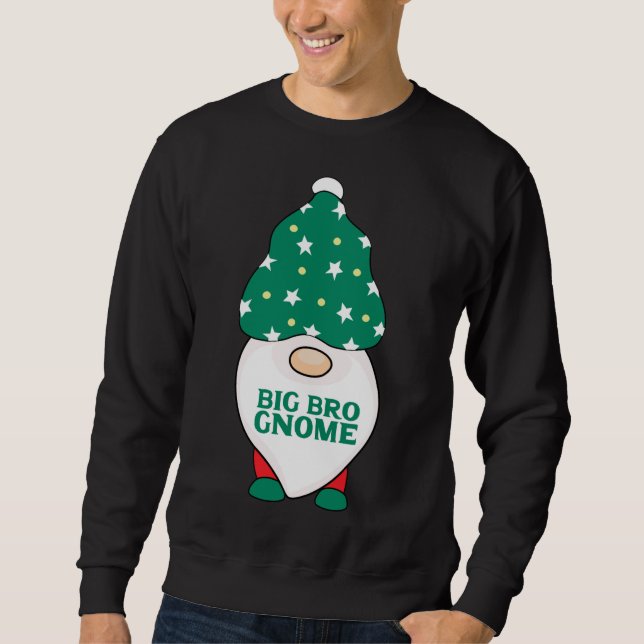 Sweatshirt Big Bro Gnome Brother Gnomes Correspondant Christm (Devant)
