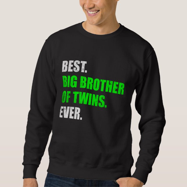 Sweatshirt Big Brother de Twins Grossesse Faire-part Big Br (Devant)
