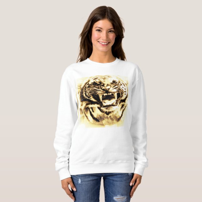 Sweatshirt Big Cat Models : Mad Tigers 01-01 (Devant entier)