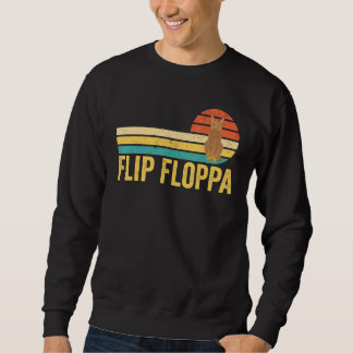 Sweatshirt Big Floppa Caracal Cat Meme Retro Flip Floppa