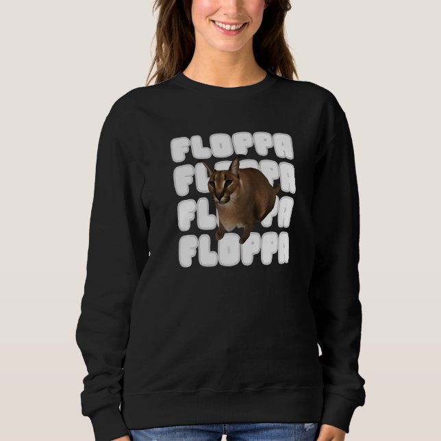 Sweatshirt Big Floppa Mat Chat (Devant)