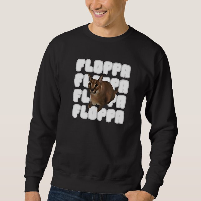 Sweatshirt Big Floppa Mat Chat (Devant)