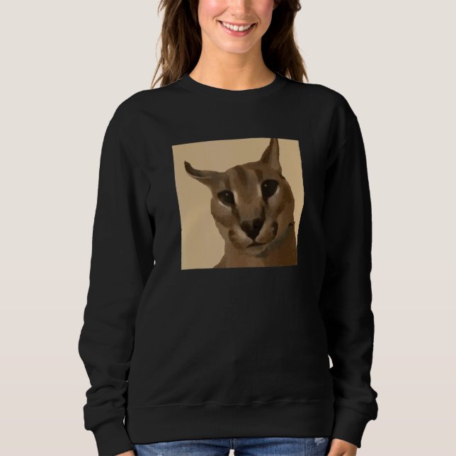 Sweatshirt Big Floppa Mat Chat (Devant)