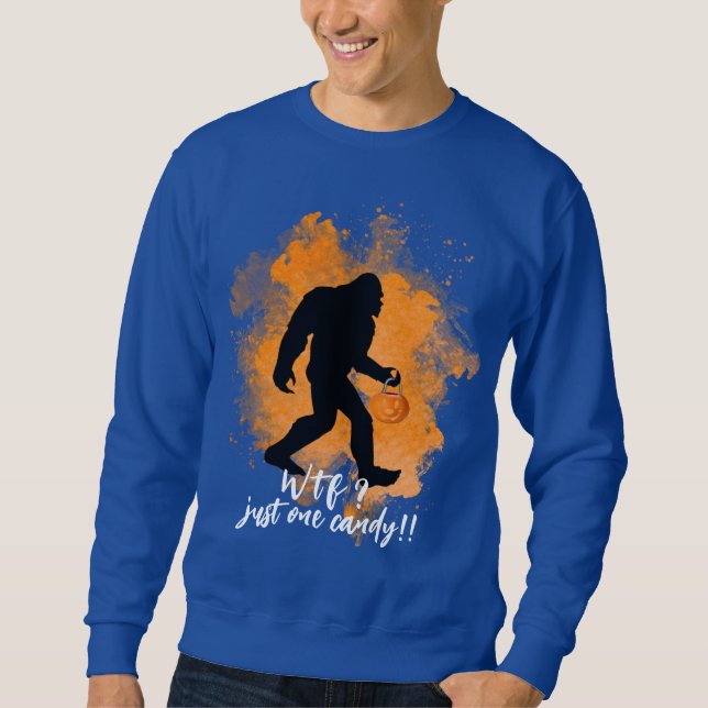 Sweatshirt Big Foot Trick Ou Treat Candy - Big Foot Halloween (Devant)