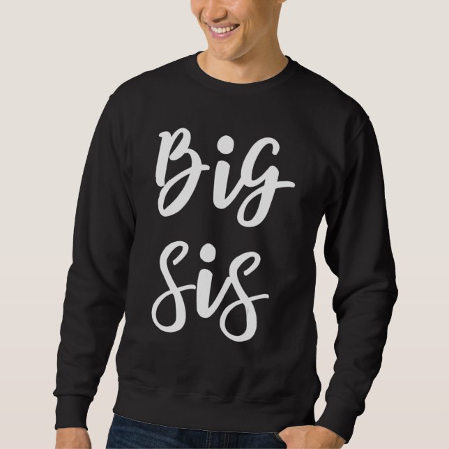 Sweatshirt Big Sis Pour Big Little Brother Et Soeurs Frères (Devant)